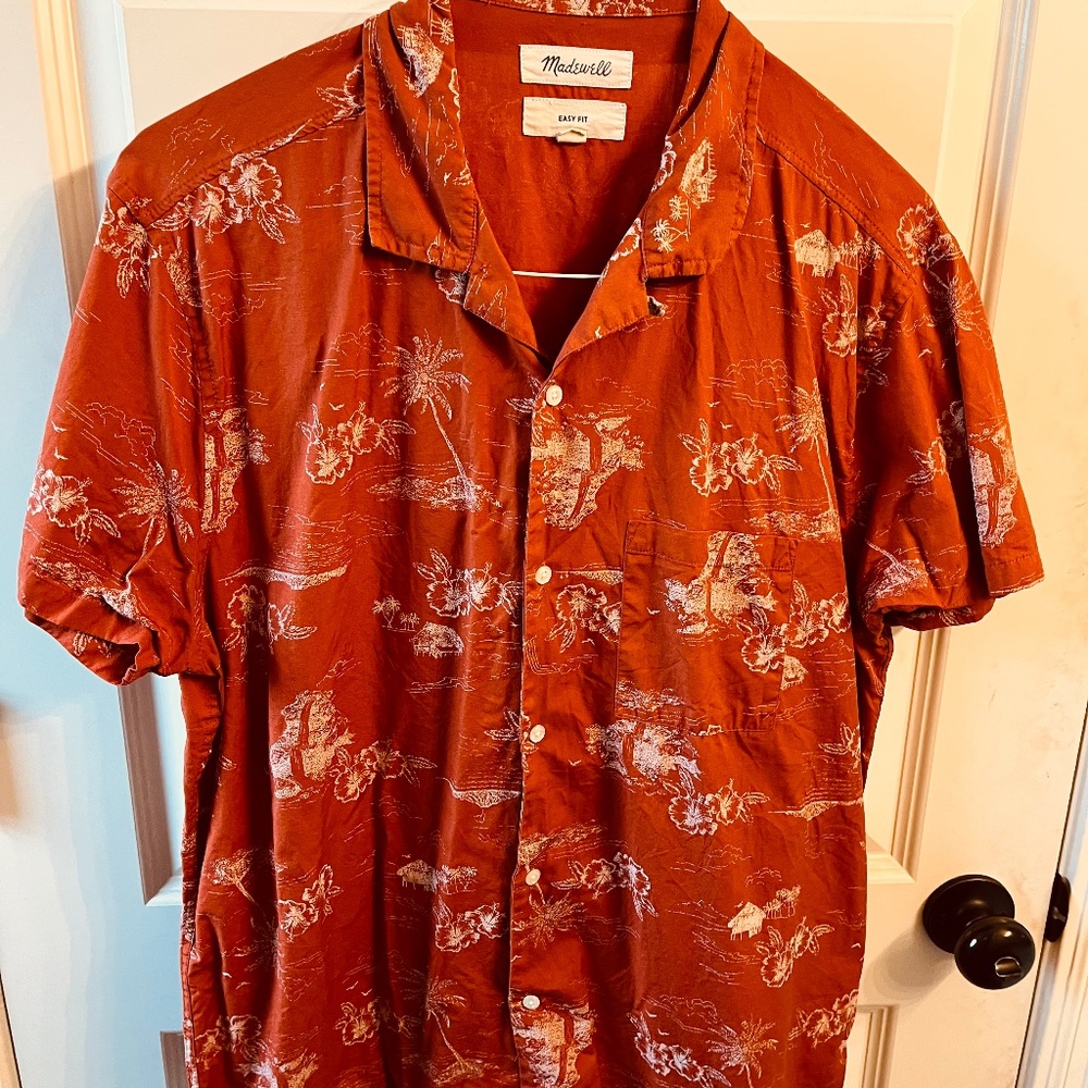 Madewell Hawaiian Print Shirt - size M